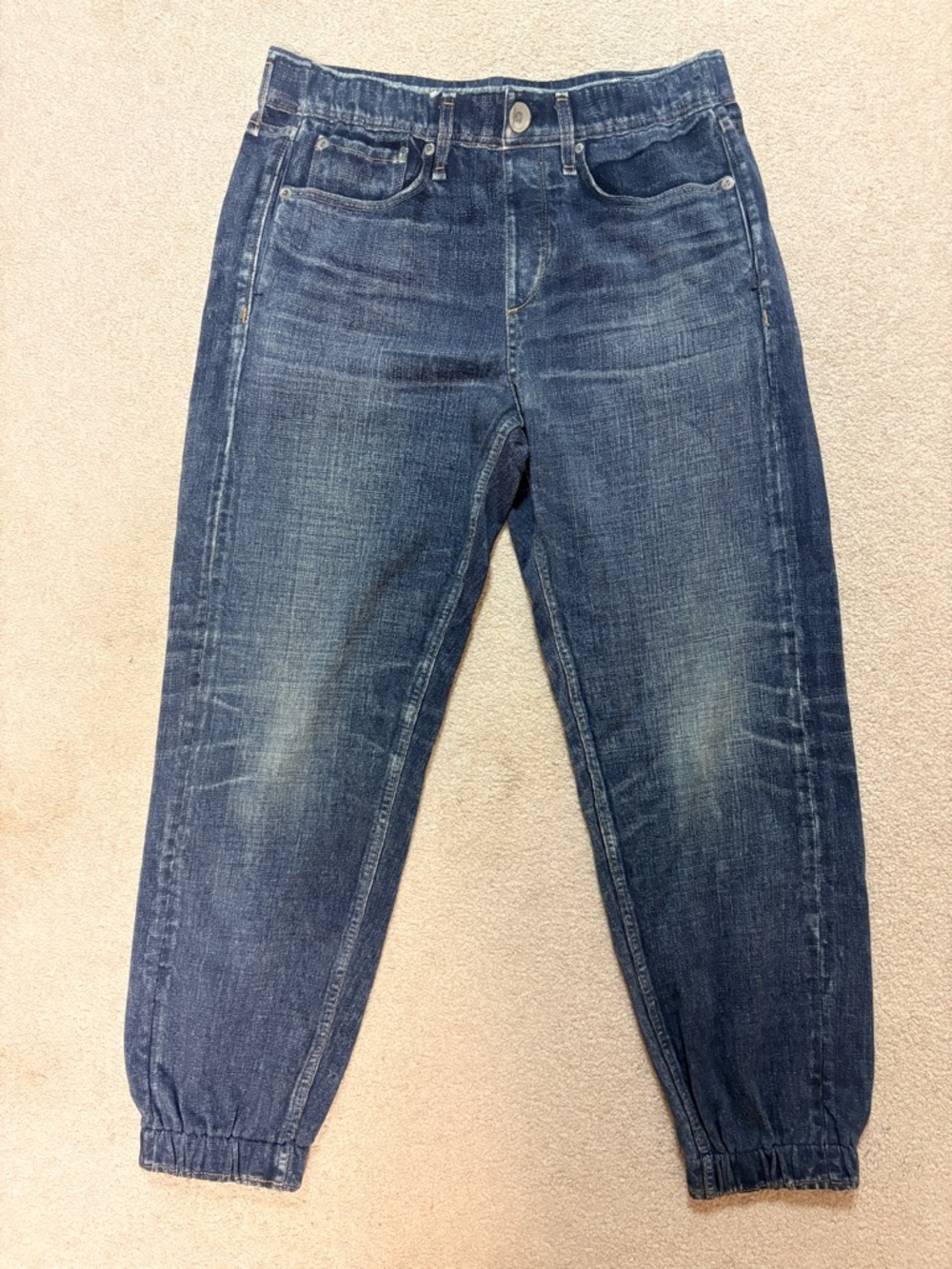 rag & bone Dark Indigo Denim Waistband Label